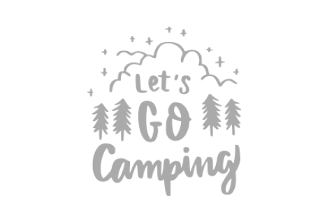 Lets go camping icon